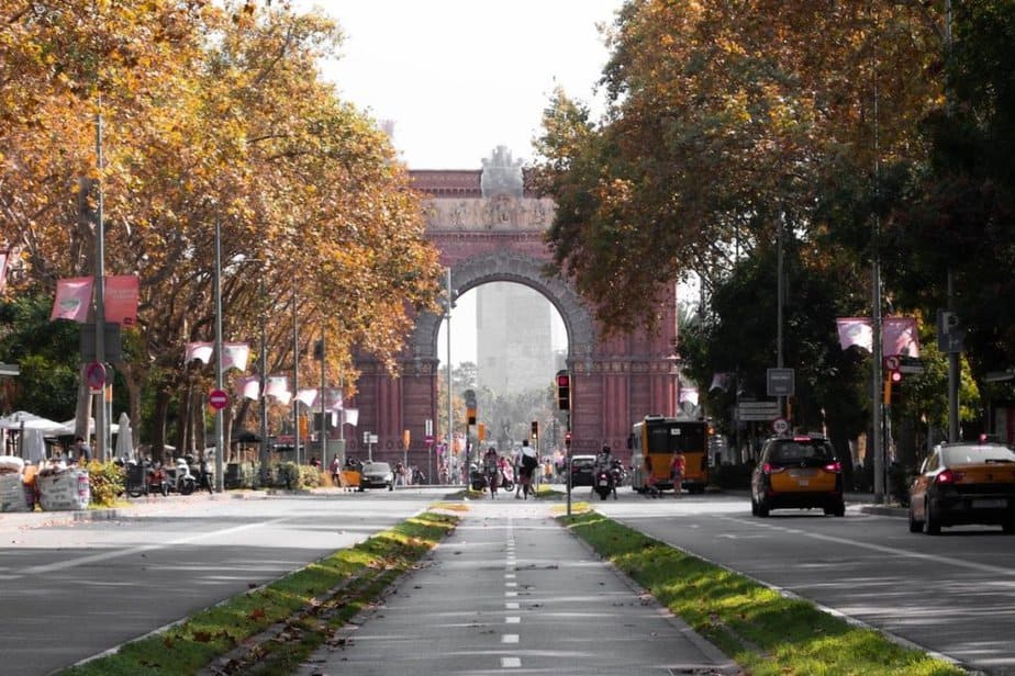 Bike Lanes in Barcelona, Spain